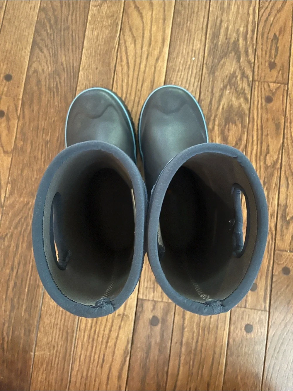 Bogs Kids Floral Pattern Navy Blue Rain and winter Boots